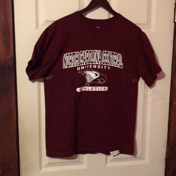 North Carolina Central University Eagles Maroon T-Shirt Mens Medium M Durham NC - Picture 1 of 14